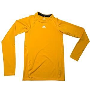 Adidas Long sleeve Compression Yellow Shirt Boys|L 14/16